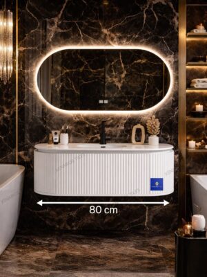 A-Slate ΕΠΙΠΛΟ ΜΠΑΝΙΟΥ 80cm ΛΕΥΚΟ