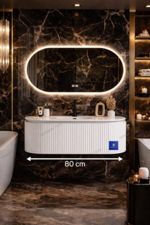 A-Slate ΕΠΙΠΛΟ ΜΠΑΝΙΟΥ 80cm ΛΕΥΚΟ