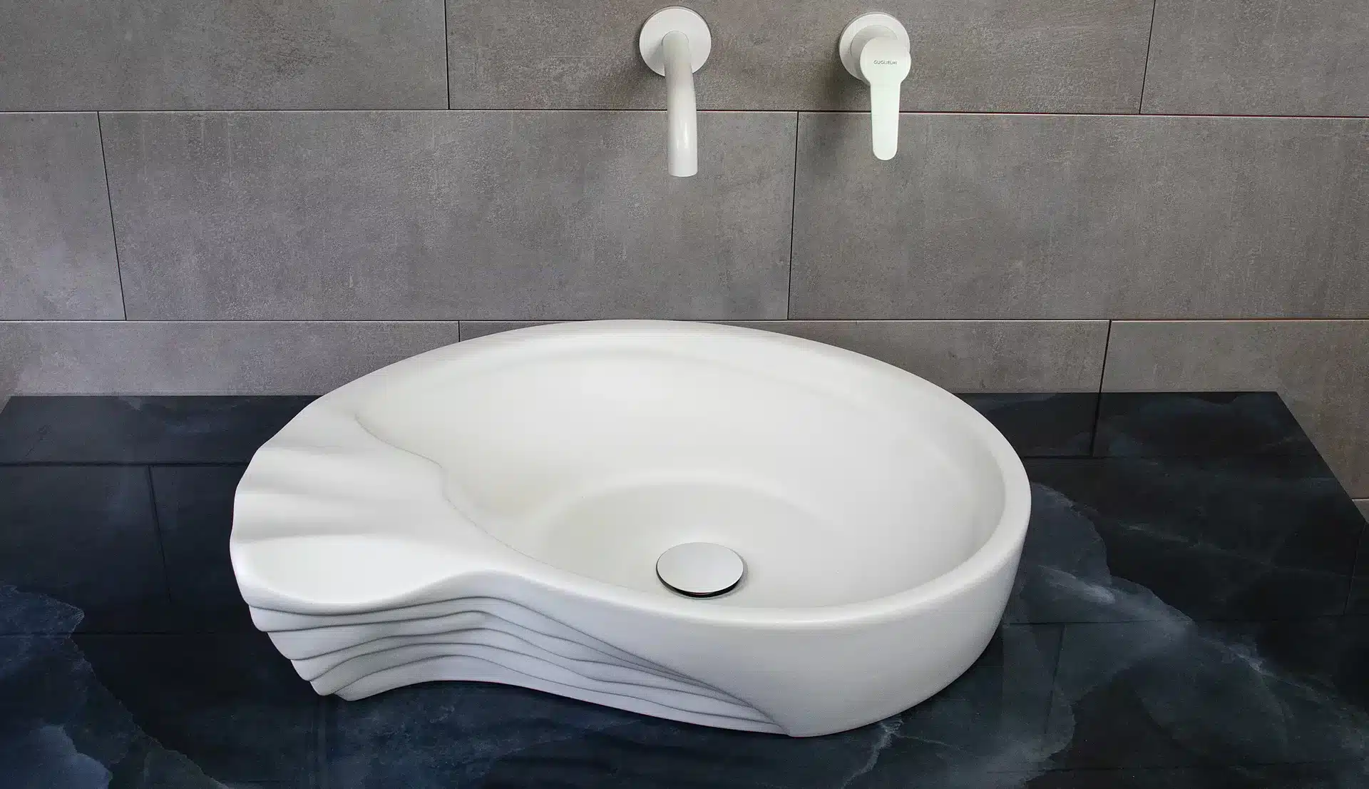 KOCHILI 61 WHITE GLOSSY ΓΥΑΛΙΣΤΕΡΟΣ ΝΙΠΤΗΡΑΣ ΕΠΙΤΡΑΠΕΖΙΟΣ