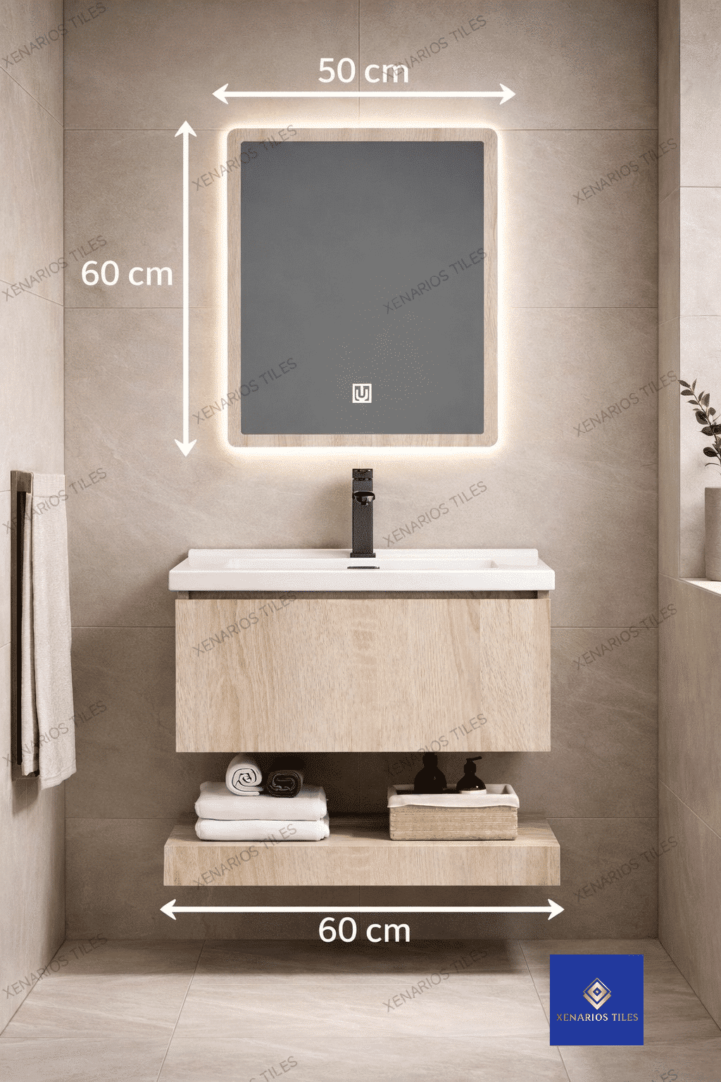 A-FIZY6506 ΕΠΙΠΛΟ ΜΠΑΝΙΟΥ 60CM