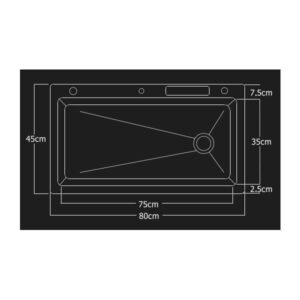 MULTI STAINLESS STEEL ΑΝΟΞΕΙΔΩΤΟΣ ΝΕΡΟΧΥΤΗΣ ΣΕ ΜΑΥΡΟ ΧΡΩΜΑ (SANITEC) 540801