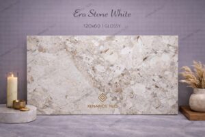 Era Stone White 60x120 Γυαλιστερό Rettificato Γρανιτοπλακάκι Α' ποιότητας Δαπέδου PPSX