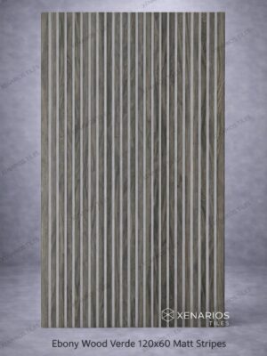 Ebony Wood Verde 60x120 Matt Stripes Rettificato Γρανιτοπλακάκι Α' ποιότητας Δαπέδου PPSX