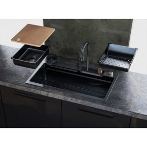 MULTI STAINLESS STEEL ΑΝΟΞΕΙΔΩΤΟΣ ΝΕΡΟΧΥΤΗΣ ΣΕ ΜΑΥΡΟ ΧΡΩΜΑ (SANITEC) 540801