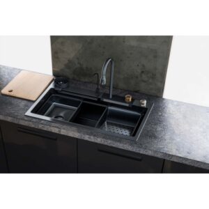 MULTI STAINLESS STEEL ΑΝΟΞΕΙΔΩΤΟΣ ΝΕΡΟΧΥΤΗΣ ΣΕ ΜΑΥΡΟ ΧΡΩΜΑ (SANITEC) 540801