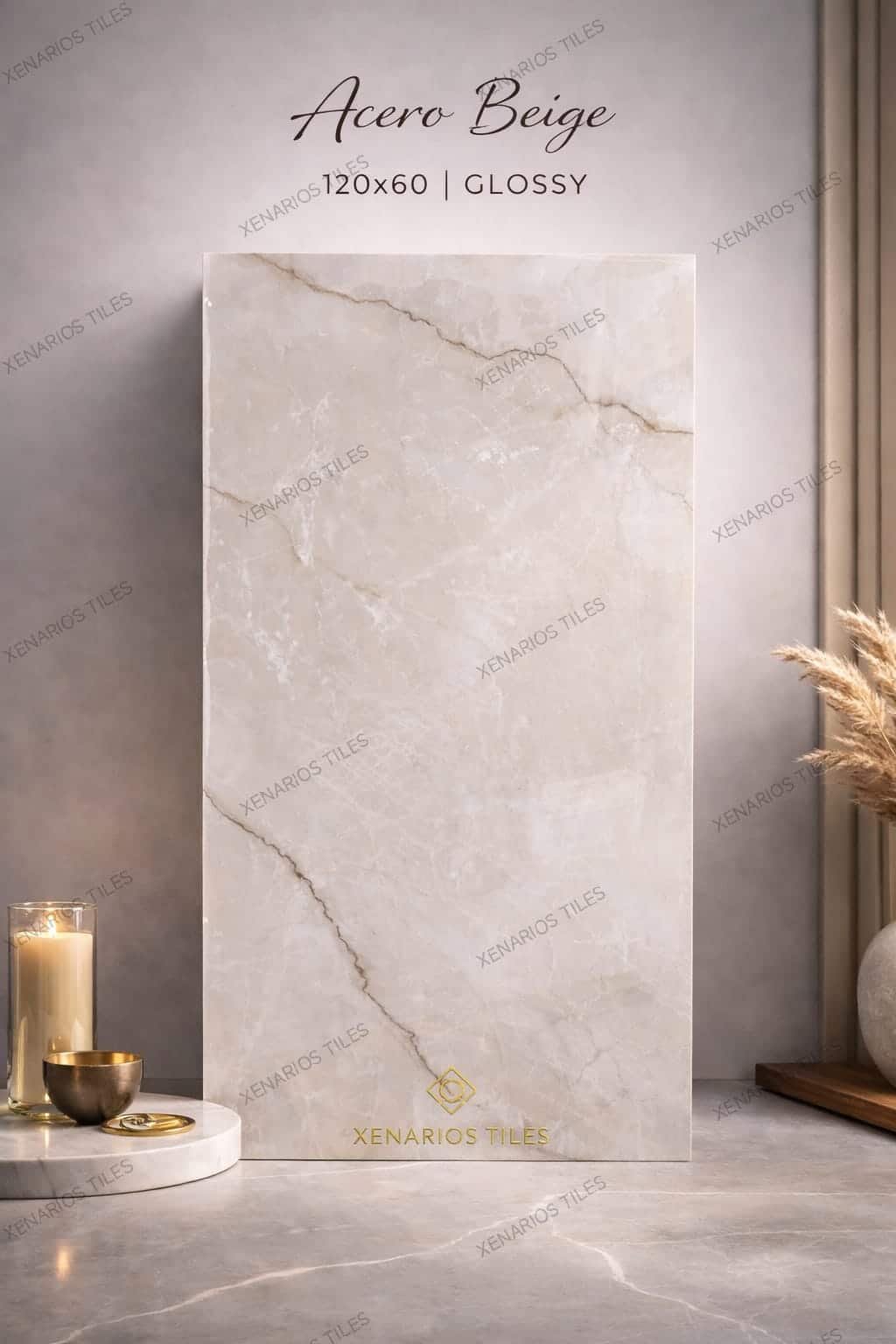 ACERO BEIGE 120X60 Γυαλιστερός Γρανίτης Α Ποιότητας PPSX