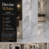 DEVISE WHITE GLOSSY 60x120 Γυαλιστερό Rettificato Γρανιτοπλακάκι Α' ποιότητας Δαπέδου PPSX
