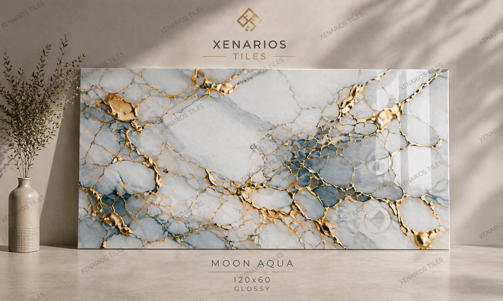 MOON AQUA 60×120 Γυαλιστερό Rettificato Γρανιτοπλακάκι Α’ ποιότητας Δαπέδου PPSX