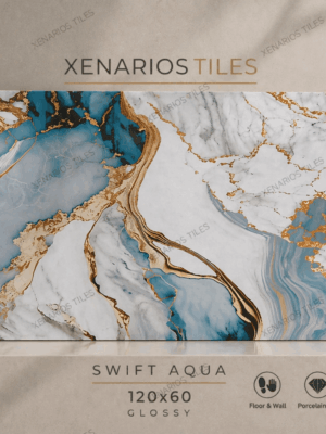 SWIFT AQUA 60x120 Γυαλιστερό Rettificato Γρανιτοπλακάκι Α' ποιότητας Δαπέδου PPSX