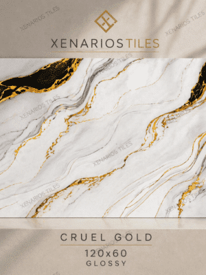 CRUEL GOLD 60x120 Γυαλιστερό Rettificato Γρανιτοπλακάκι Α' ποιότητας Δαπέδου PPSX