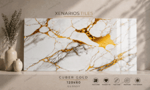CUBER GOLD 60x120 Γυαλιστερό Rettificato Γρανιτοπλακάκι Α' ποιότητας Δαπέδου PPSX