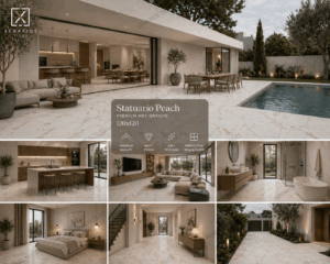 Statuario Supremo Peach 120x120 Premium Mat Γρανίτης Α΄Ποιότητας