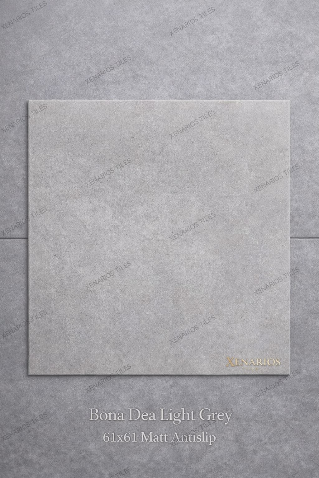 BONA DEA LIGHT GREY 61X61 ΓΡΑΝΙΤΗΣ Α ΠΟΙΟΤΗΤΑΣ ΜΑΤΤ ANTISLIP