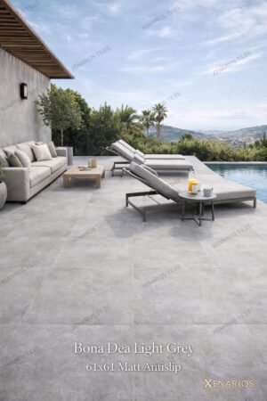 BONA DEA LIGHT GREY 61X61 ΓΡΑΝΙΤΗΣ Α ΠΟΙΟΤΗΤΑΣ ΜΑΤΤ ANTISLIP