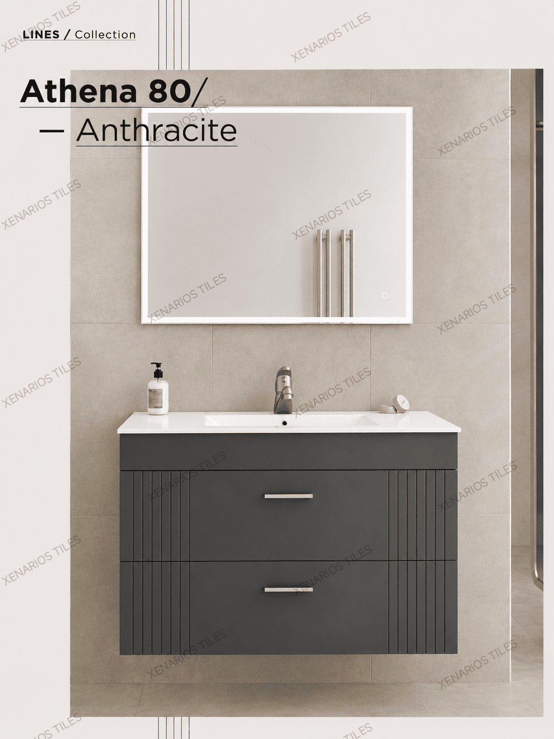 ATHENA 80 ANTHRACITE MATT