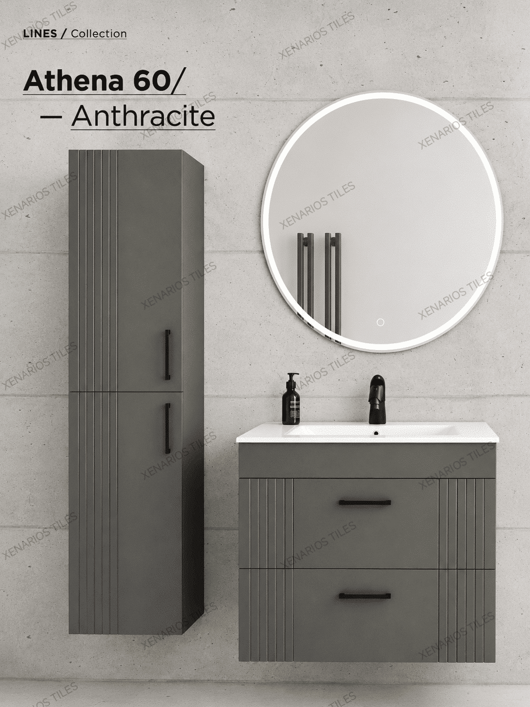 ATHENA 60 ANTHRACITE MATT