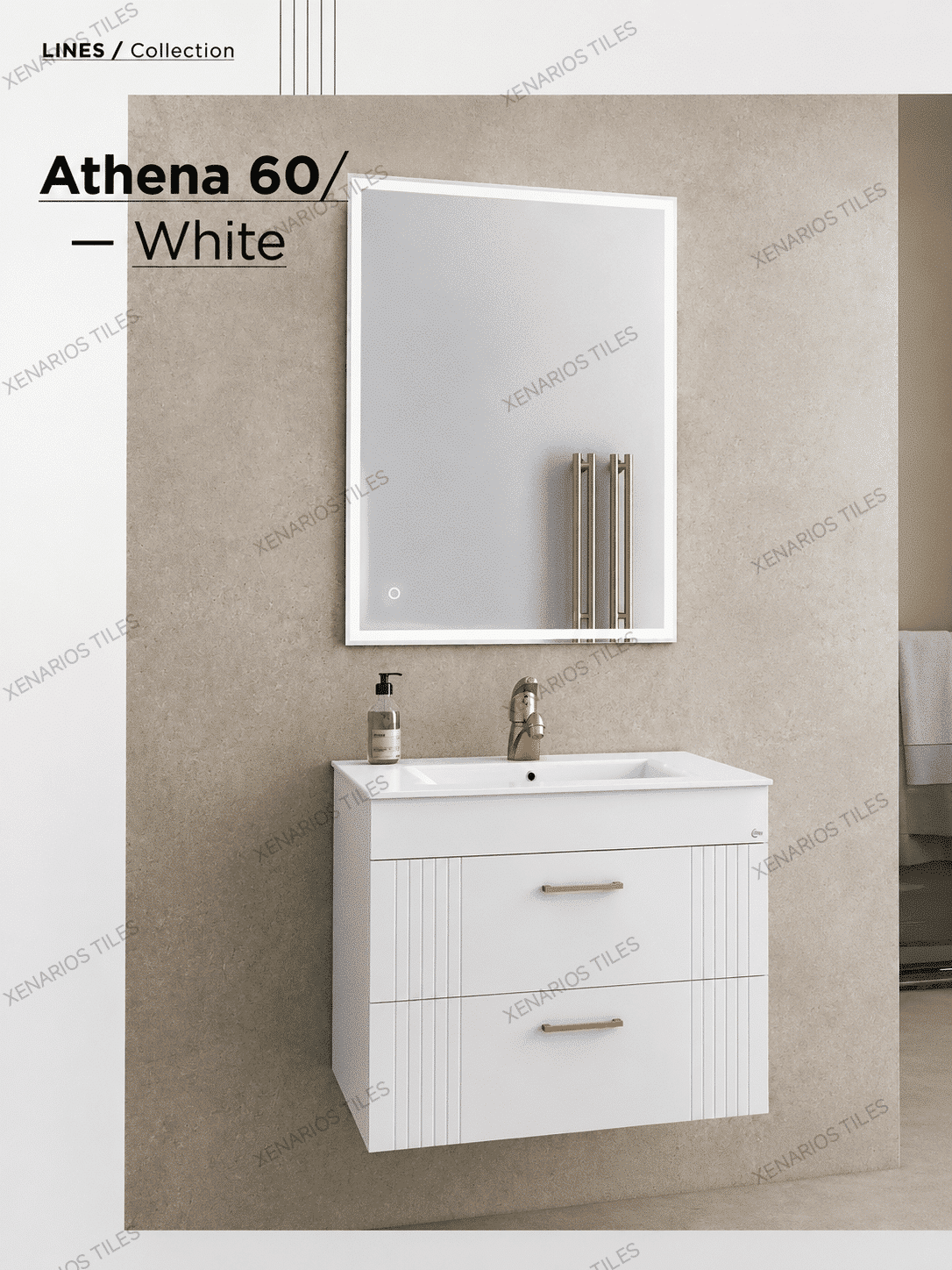 ATHENA 60 WHITE MATT