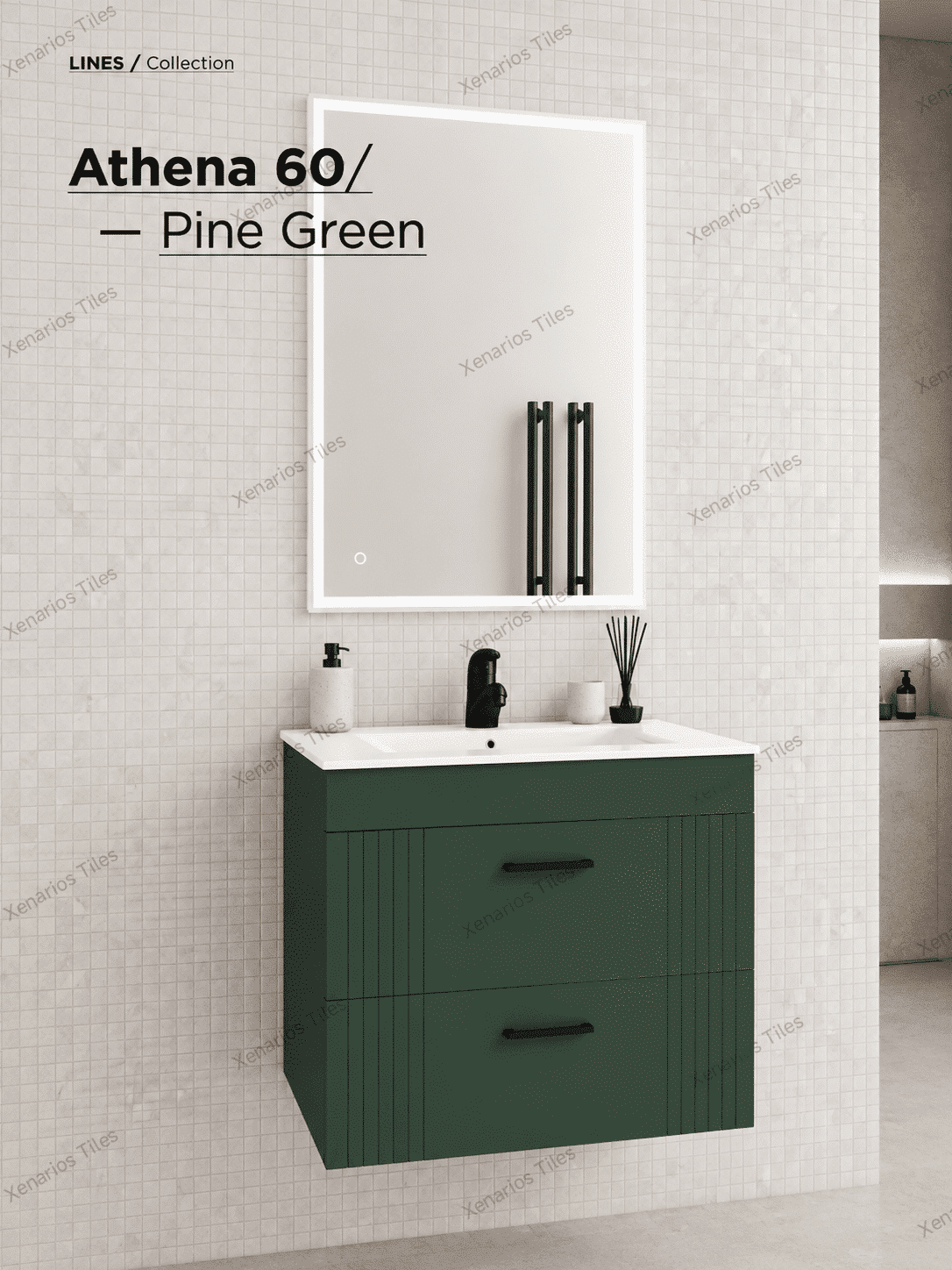 ATHENA 60 PINE GREEN MATT