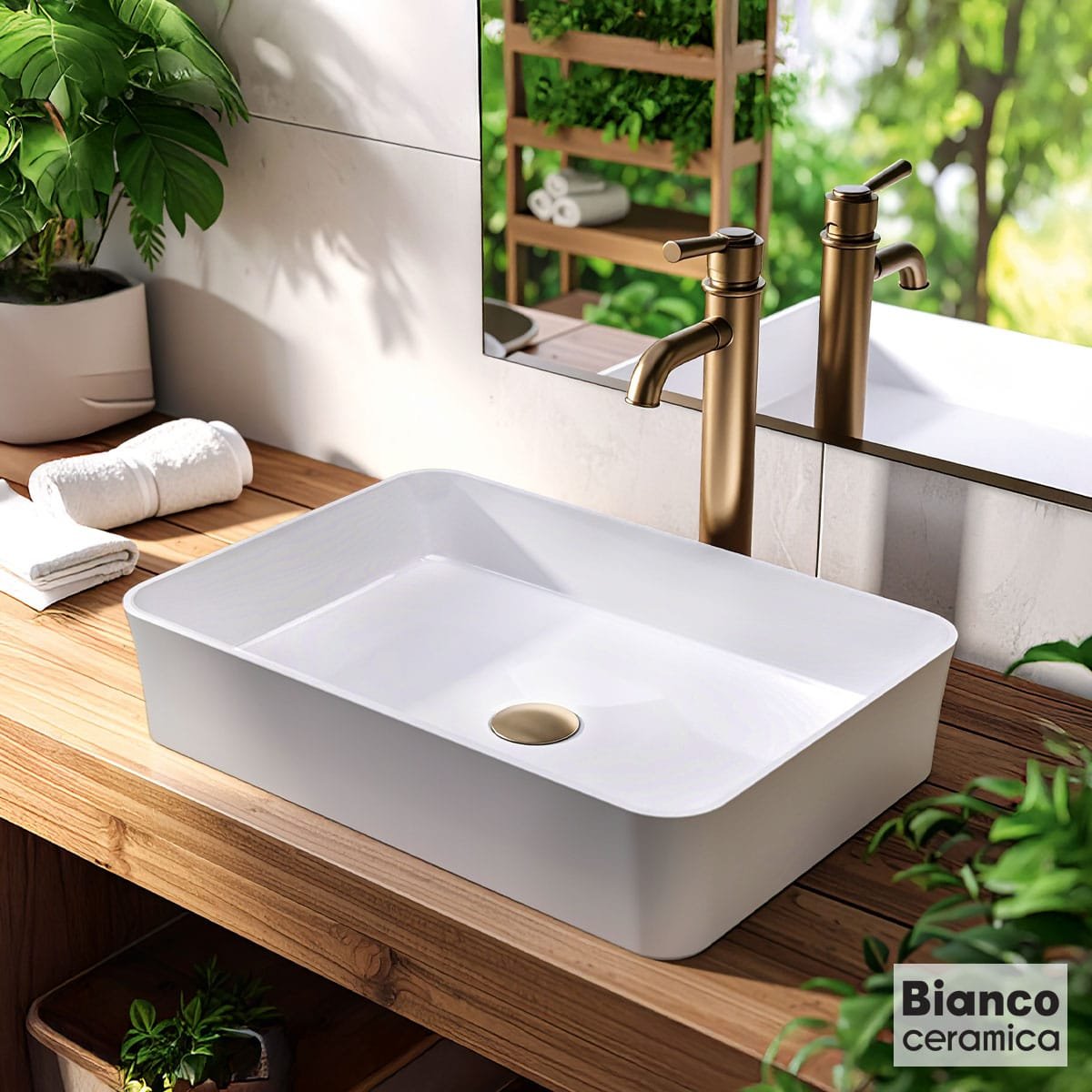 ΝΙΠΤΗΡΑΣ SENTO 54,5×37 BIANCO CERAMICA WHITE
