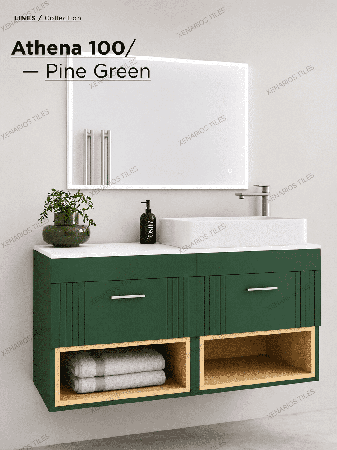 ATHENA 100 PINE GREEN MATT