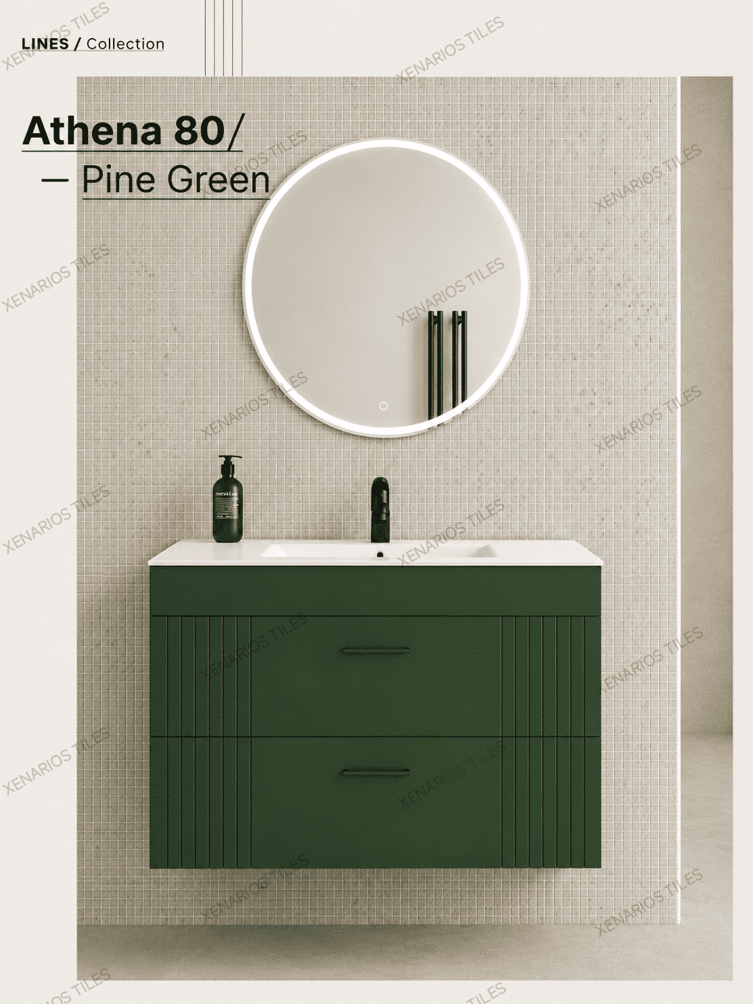 ATHENA 80 PINE GREEN MATT