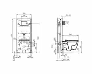 Κρεμαστή λεκάνη I Life B Ideal Standard με Soft Close κάλυμμα.