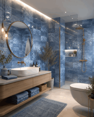 1000046946 (1) Murano Azul Glossy 30x60 Wall Tile-Digital Printing Made in Spain/ DECOR 3D