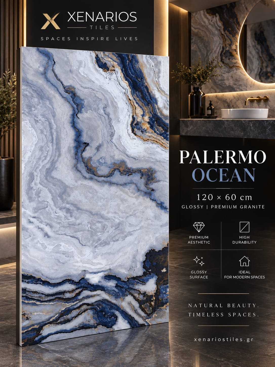 PALERMO OCEAN 120X60 GLOSSY PREMIUM GRANITE