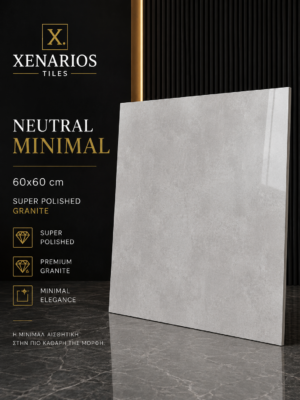 NEUTRAL MINIMAL premium polished granite 60x60
